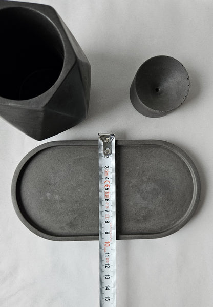 Vazelės ir smilkalinės rinkinys Black Elegance