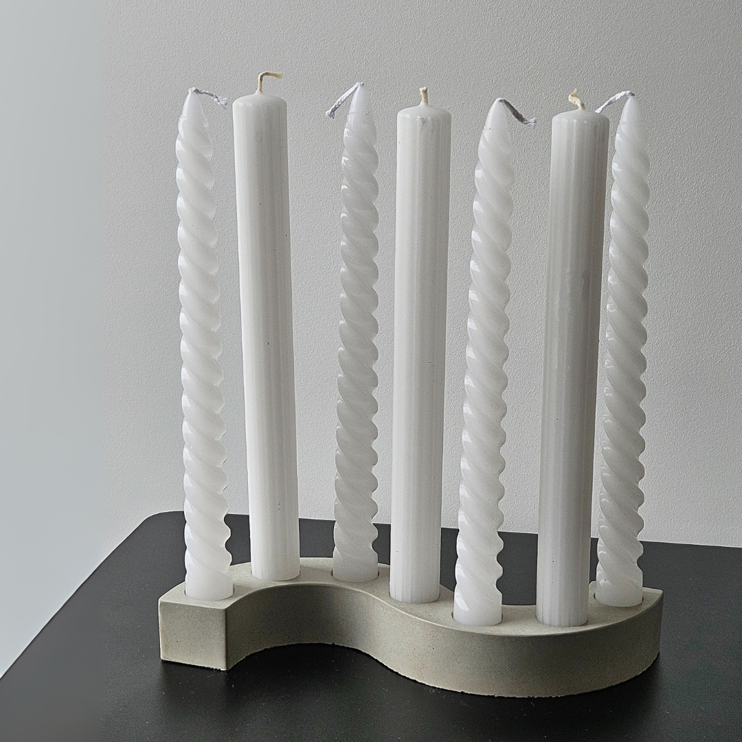 betoninė žvakidė vestuvių dekoracijos