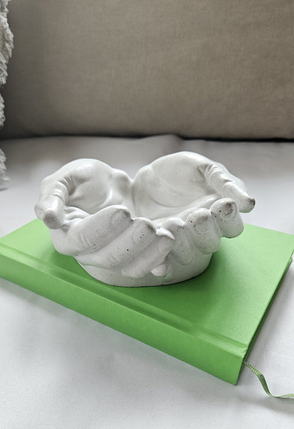 betoninė raktinė rankos dubuo samanoms monetoms