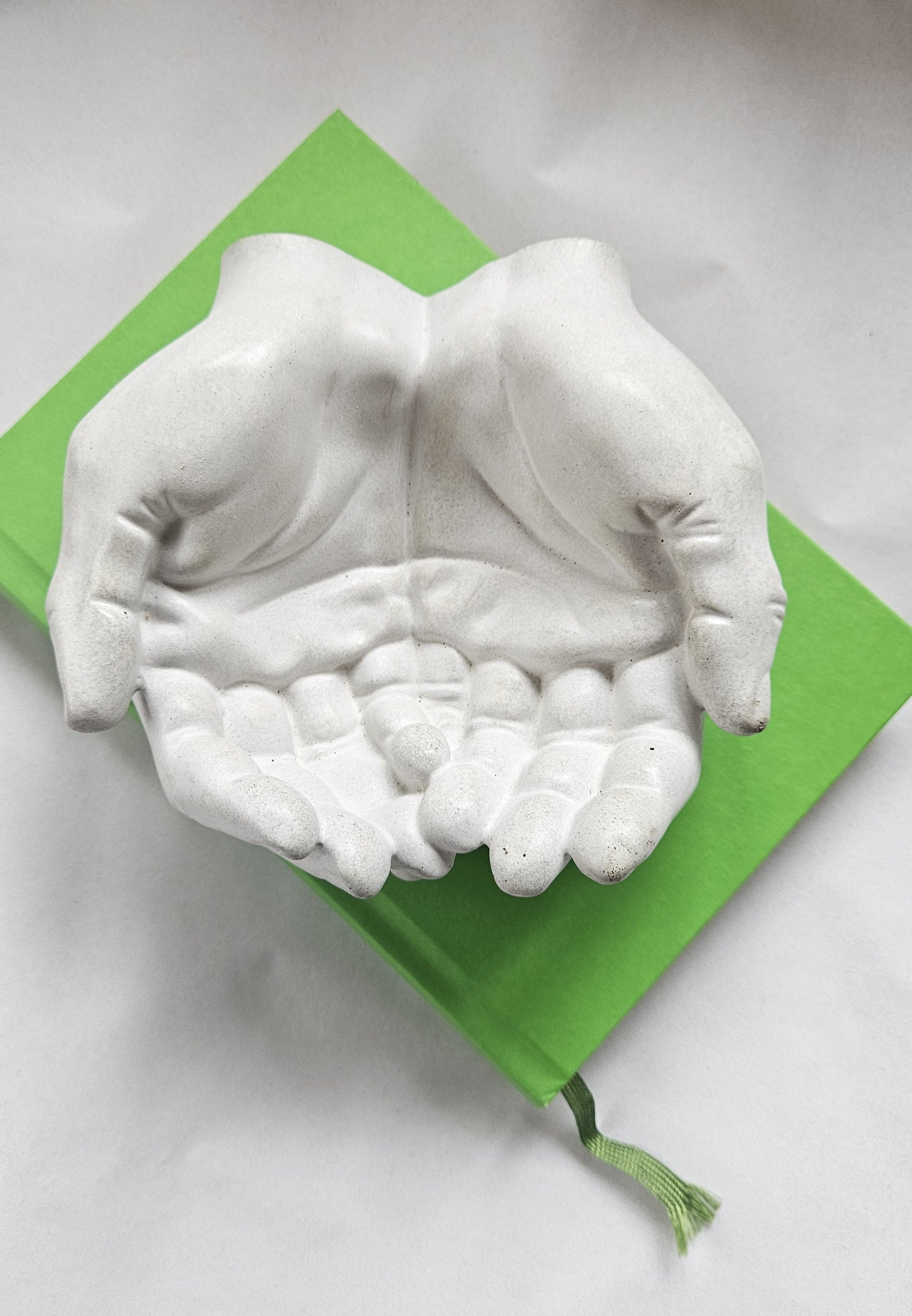 betoninė raktinė rankos dubuo samanoms monetoms