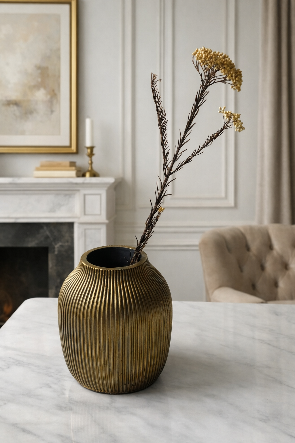 Betoninė vaza Golden Age