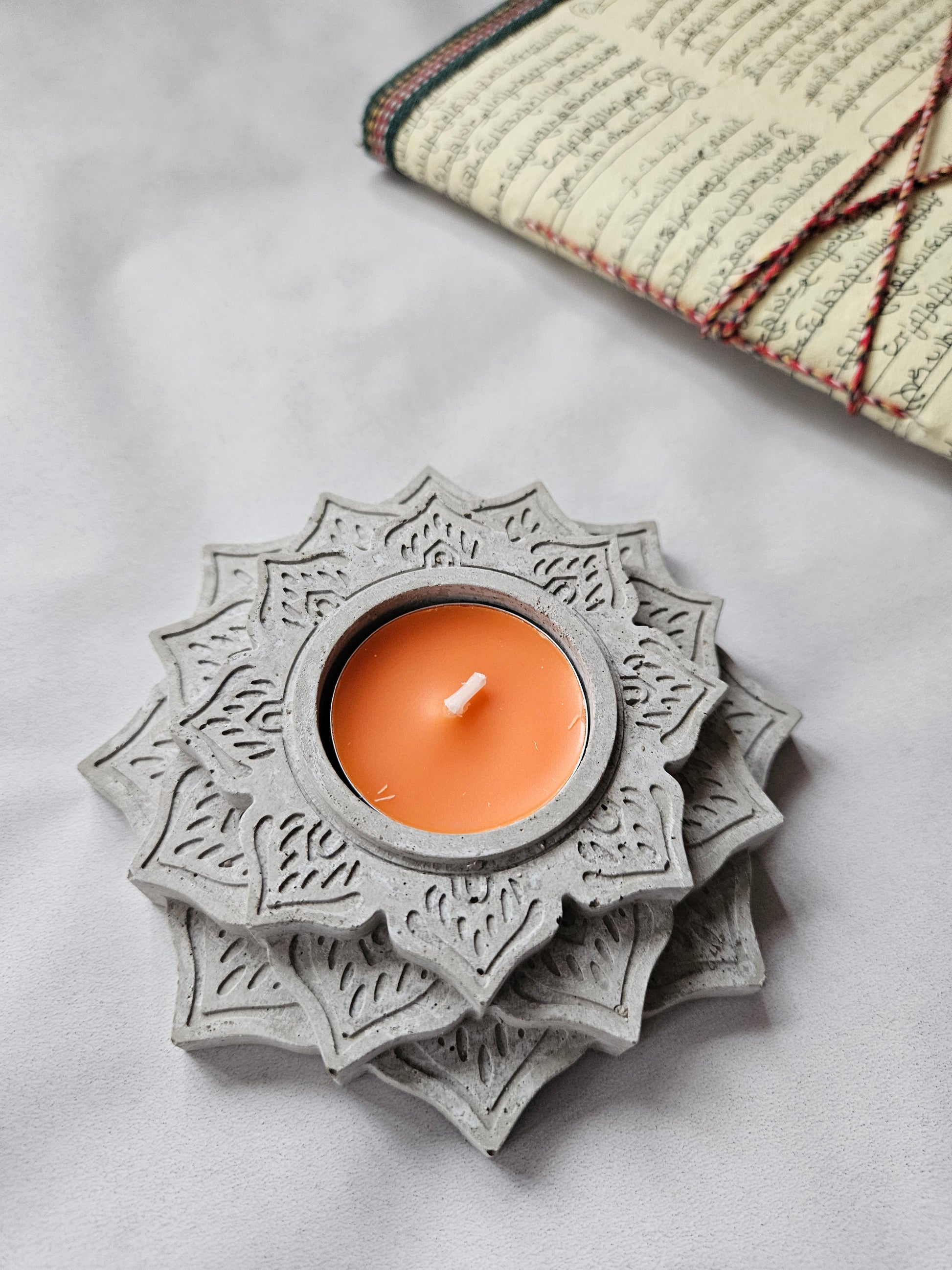 betoninė žvakidė rytietiška