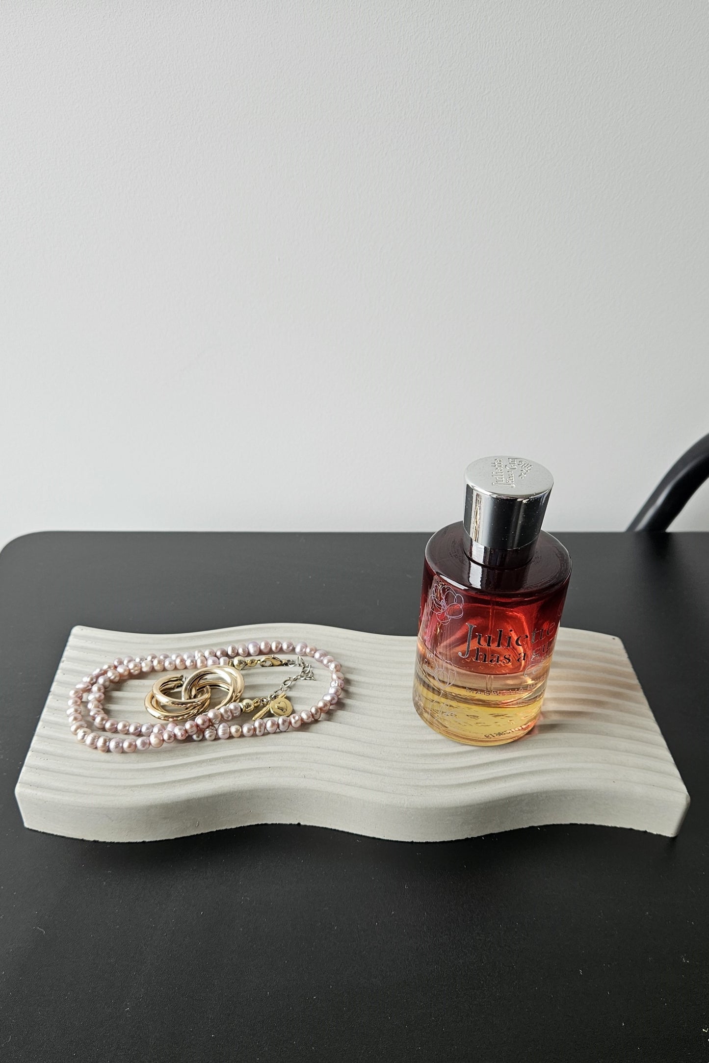 banguotas rankų darbo betoninis padėklas dekoracija 