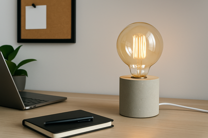 Betonile rankų darbo betoninis šviestuvas industrinio stiliaus loftui