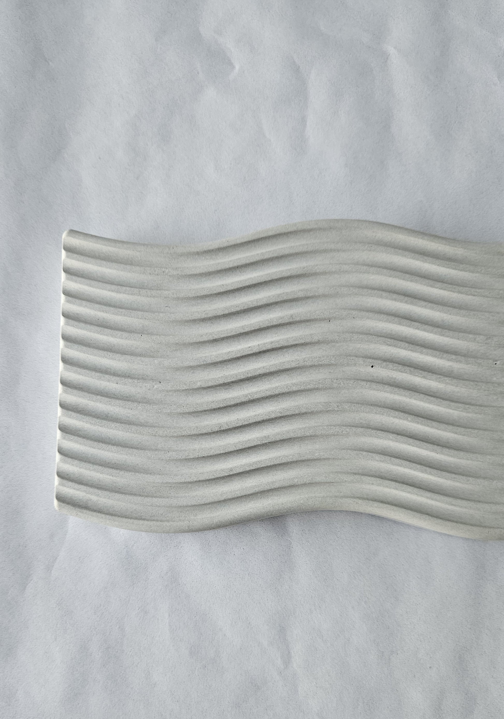 rankų darbo betoninis padėklas