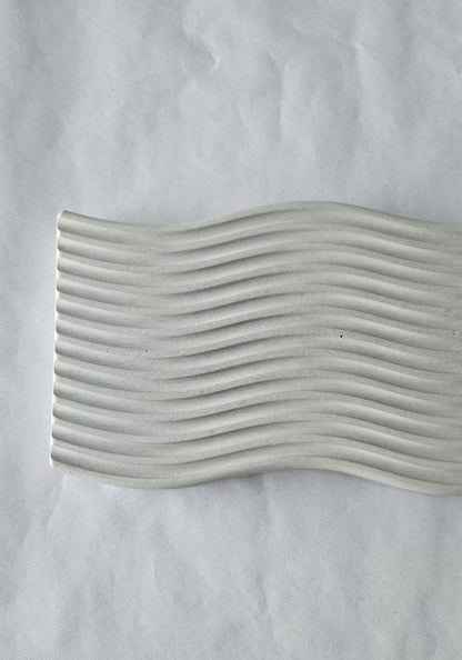 rankų darbo betoninis padėklas